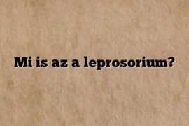 Mi is az a leprosorium?