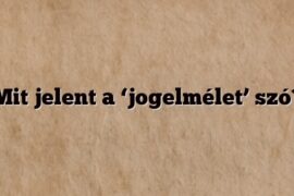 Mit jelent a ‘jogelmélet’ szó?
