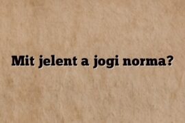 Mit jelent a jogi norma?