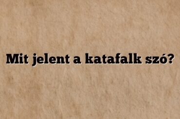 Mit jelent a katafalk szó?