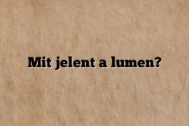 Mit jelent a lumen?