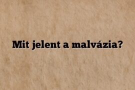 Mit jelent a malvázia?